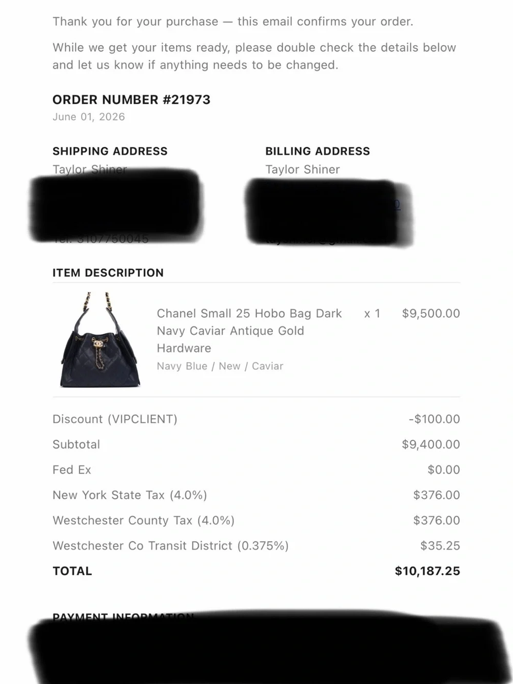 CHANEL classic navy